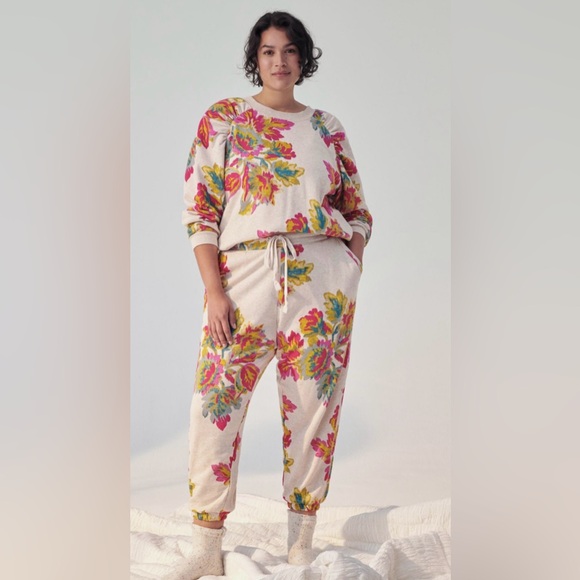 Anthropologie Saturday Sunday Camilla Floral Joggers (L) - Picture 4 of 9